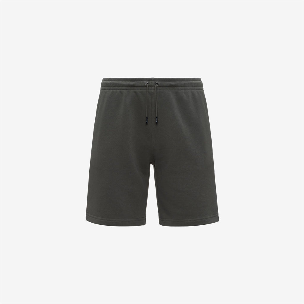 Shorts_UNISEX_CASIMIR POLY COTTON_Sport Shorts_GREEN BLACKISH - Commercial 1