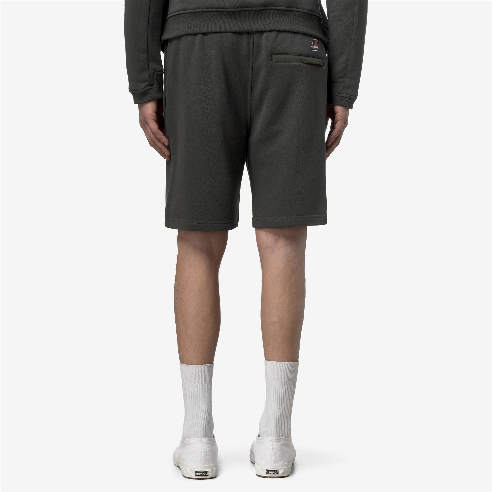 Shorts_UNISEX_CASIMIR POLY COTTON_Sport Shorts_GREEN BLACKISH - Commercial 6