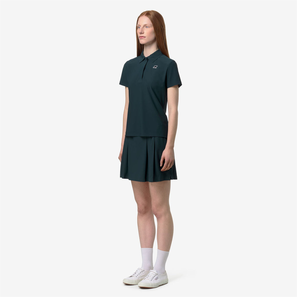 Active Jerseys_Woman_BIRDIE GOLF_Polo Shirt_Green Dk Jungle - Commercial 5