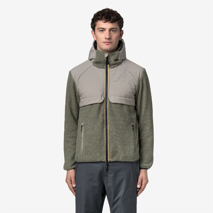 BAUGES W POLAR Felpe Giacca Uomo Green Oak 1