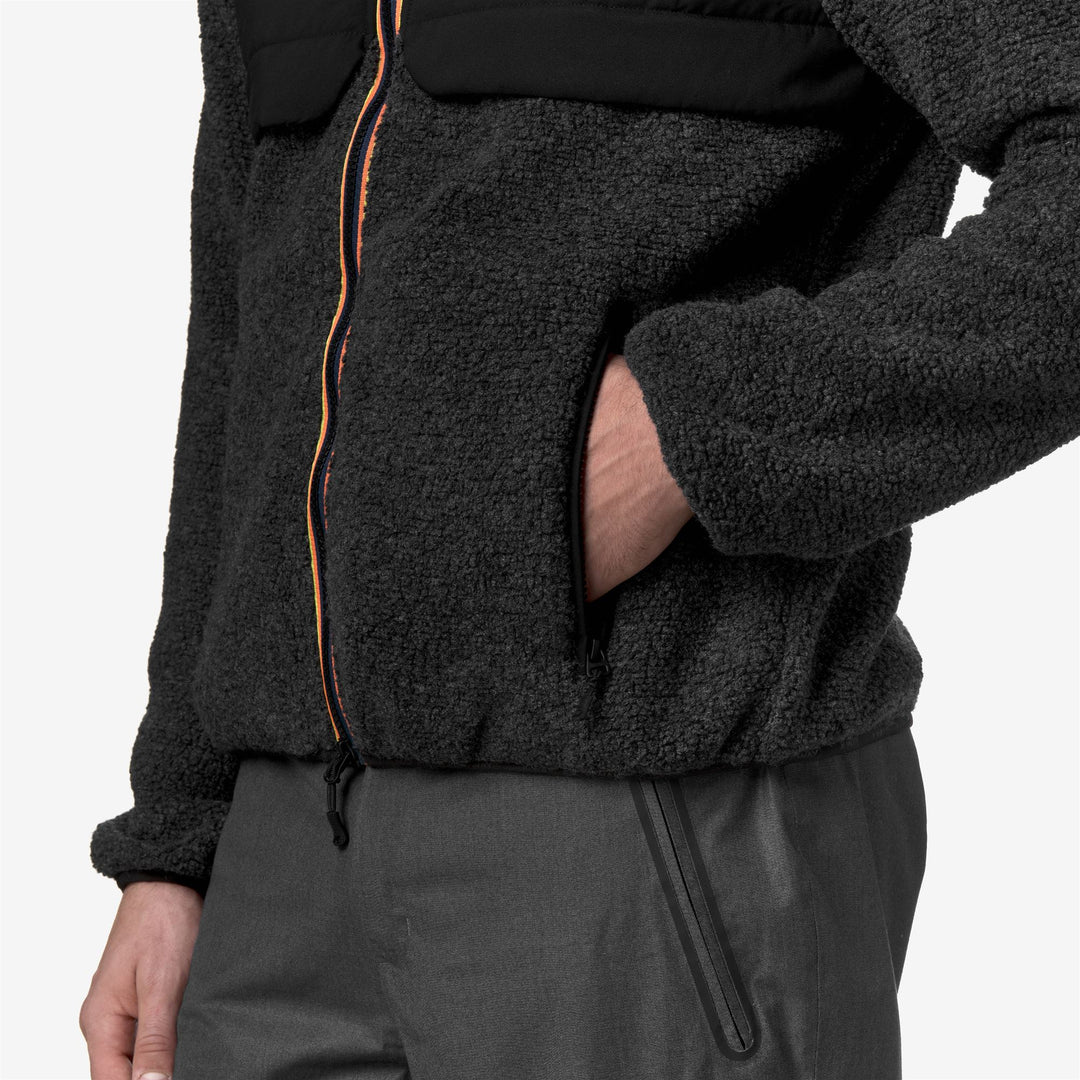 BORNES W POLAR Felpe Giacca Uomo Black Pure main
