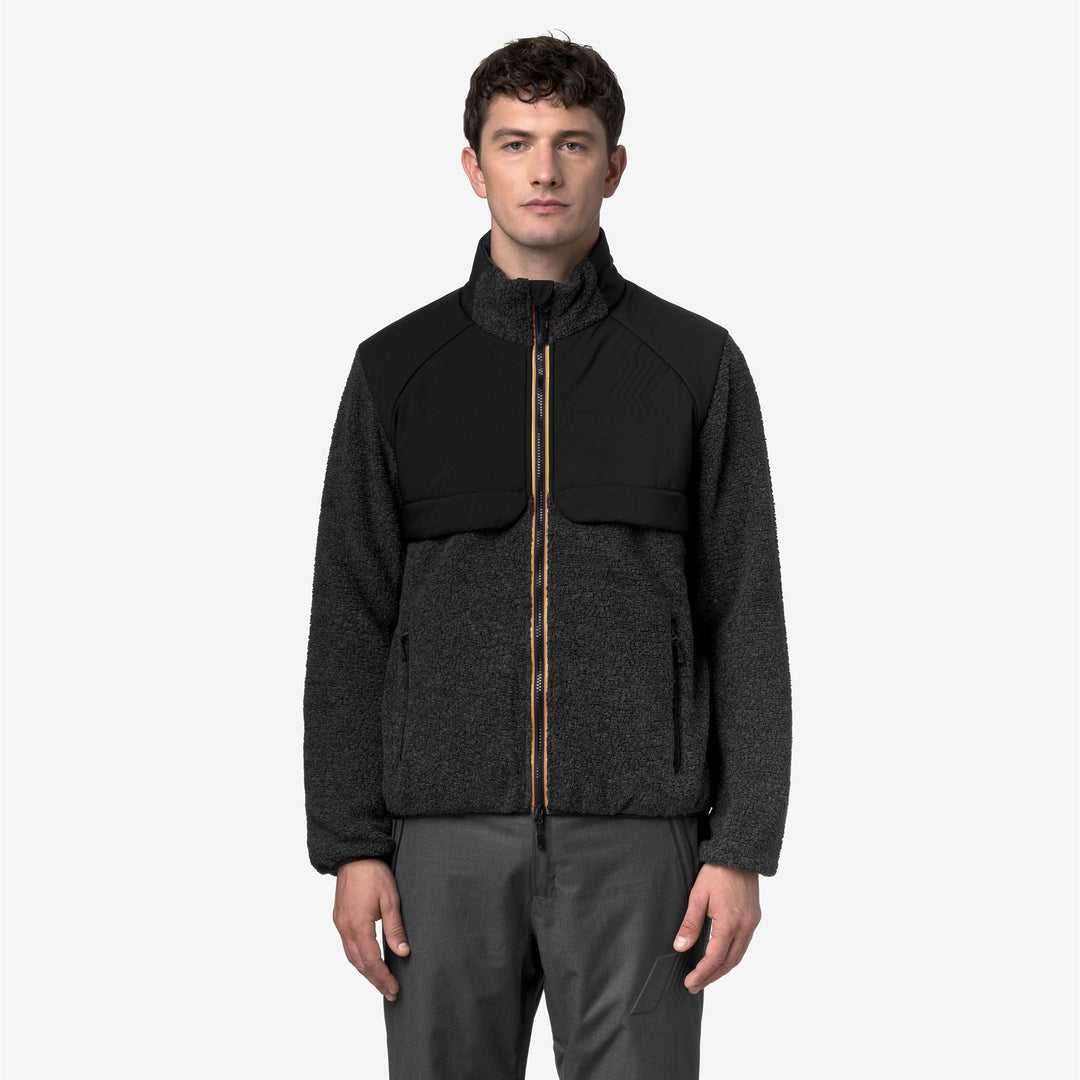 BORNES W POLAR Fleece Jacket Man Black Pure 01