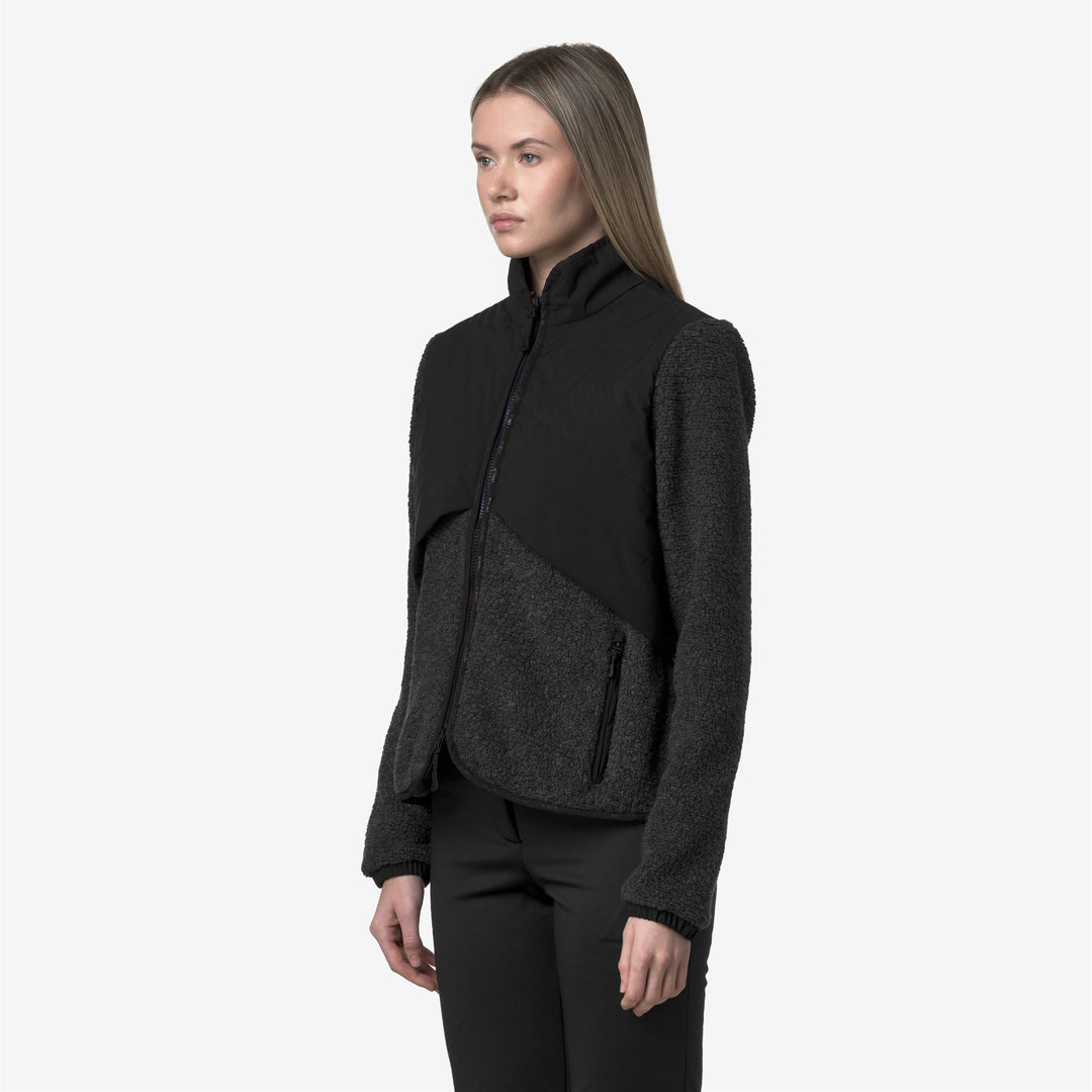 LUBERON W POLAR Felpe Giacca Donna Black Pure main
