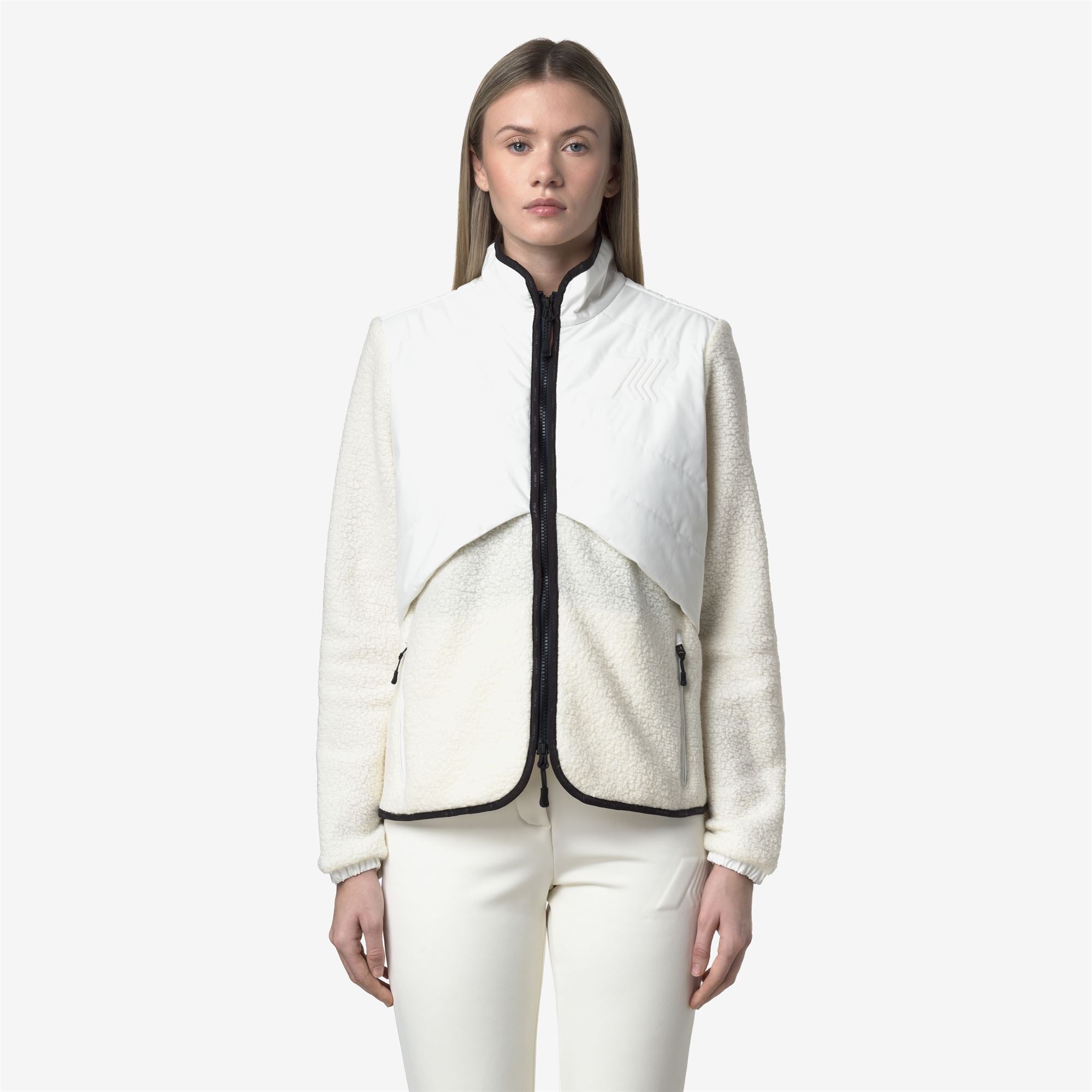 Fleece_WOMAN_LUBERON W POLAR_Jacket_White Gardenia - Commercial 4