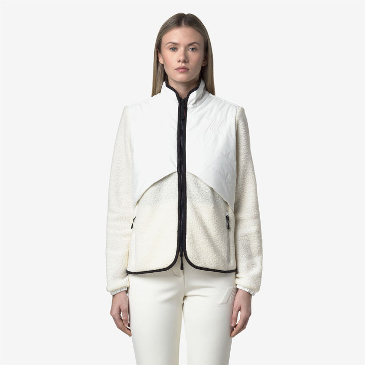LUBERON W POLAR Felpe Giacca Donna White Gardenia 1