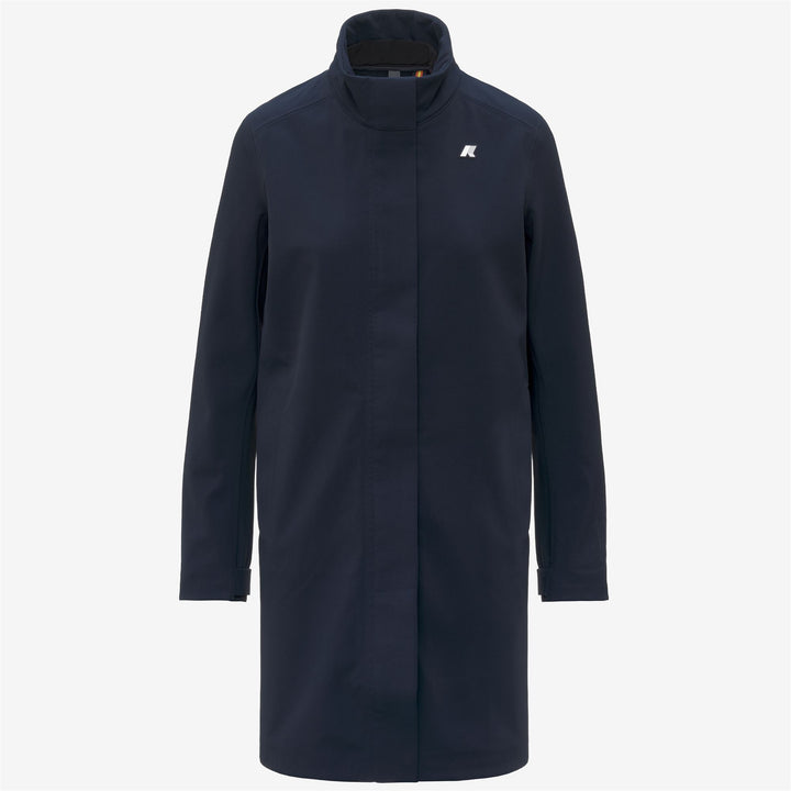Blue Women's Waterproof Mid-Season 3/4 Length Jacket 5