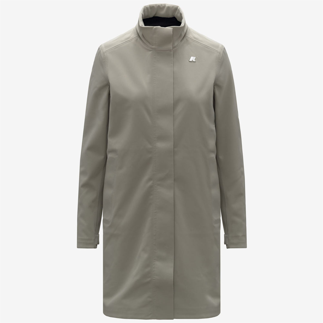 Green Women's 3/4 Length Waterproof Jacket 01