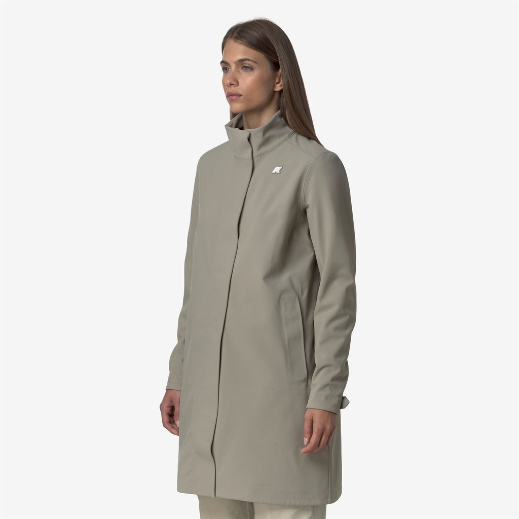 Jackets_WOMAN_DUKESSE BONDED_3/4 Length_Green Oak - Blue Depth - Commercial 5