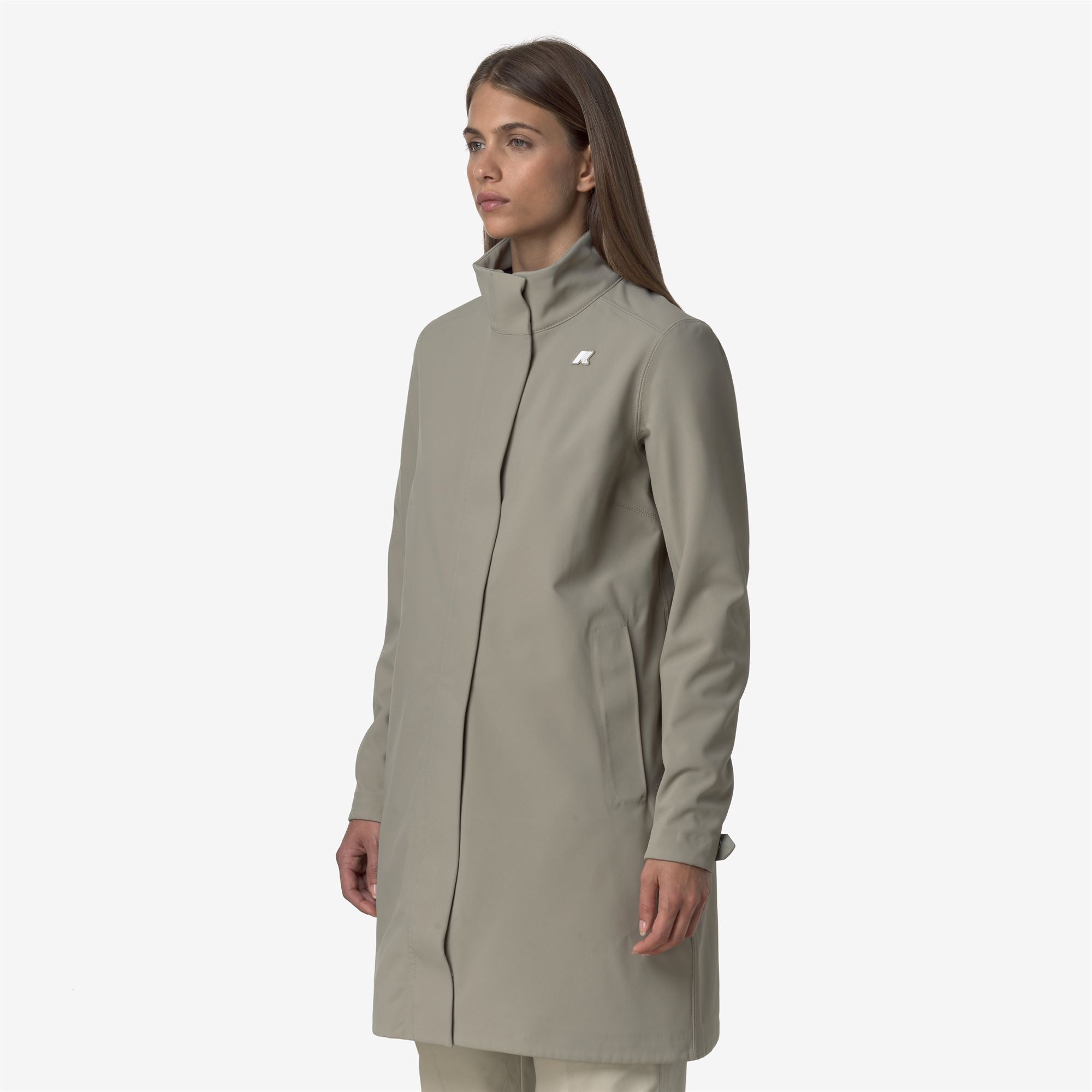 Jackets_WOMAN_DUKESSE BONDED_3/4 Length_Green Oak - Blue Depth - Commercial 5