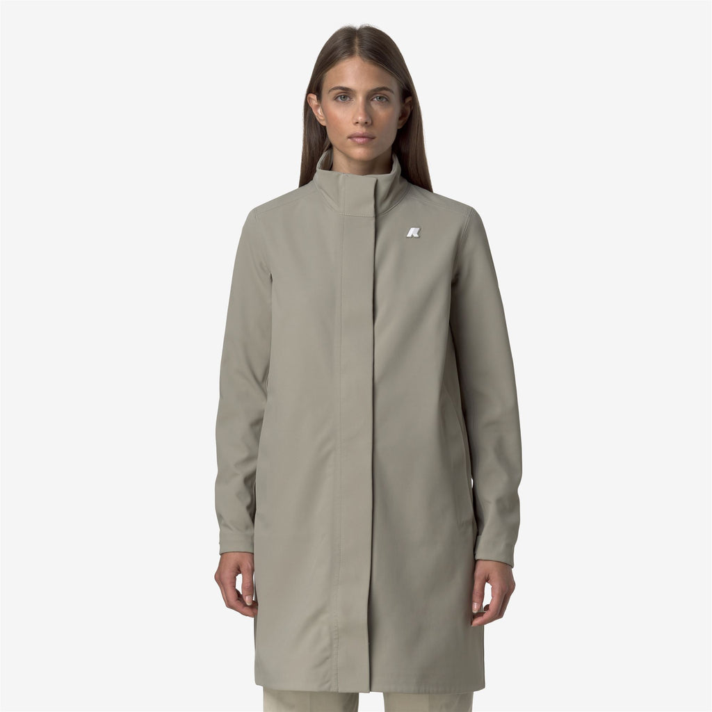 Jackets_WOMAN_DUKESSE BONDED_3/4 Length_Green Oak - Blue Depth - Commercial 4