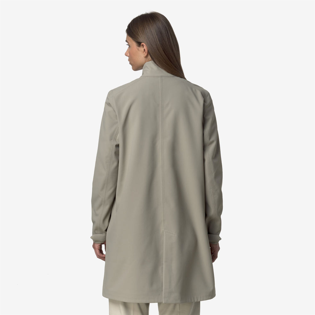 Jackets_WOMAN_DUKESSE BONDED_3/4 Length_Green Oak - Blue Depth - Commercial 6