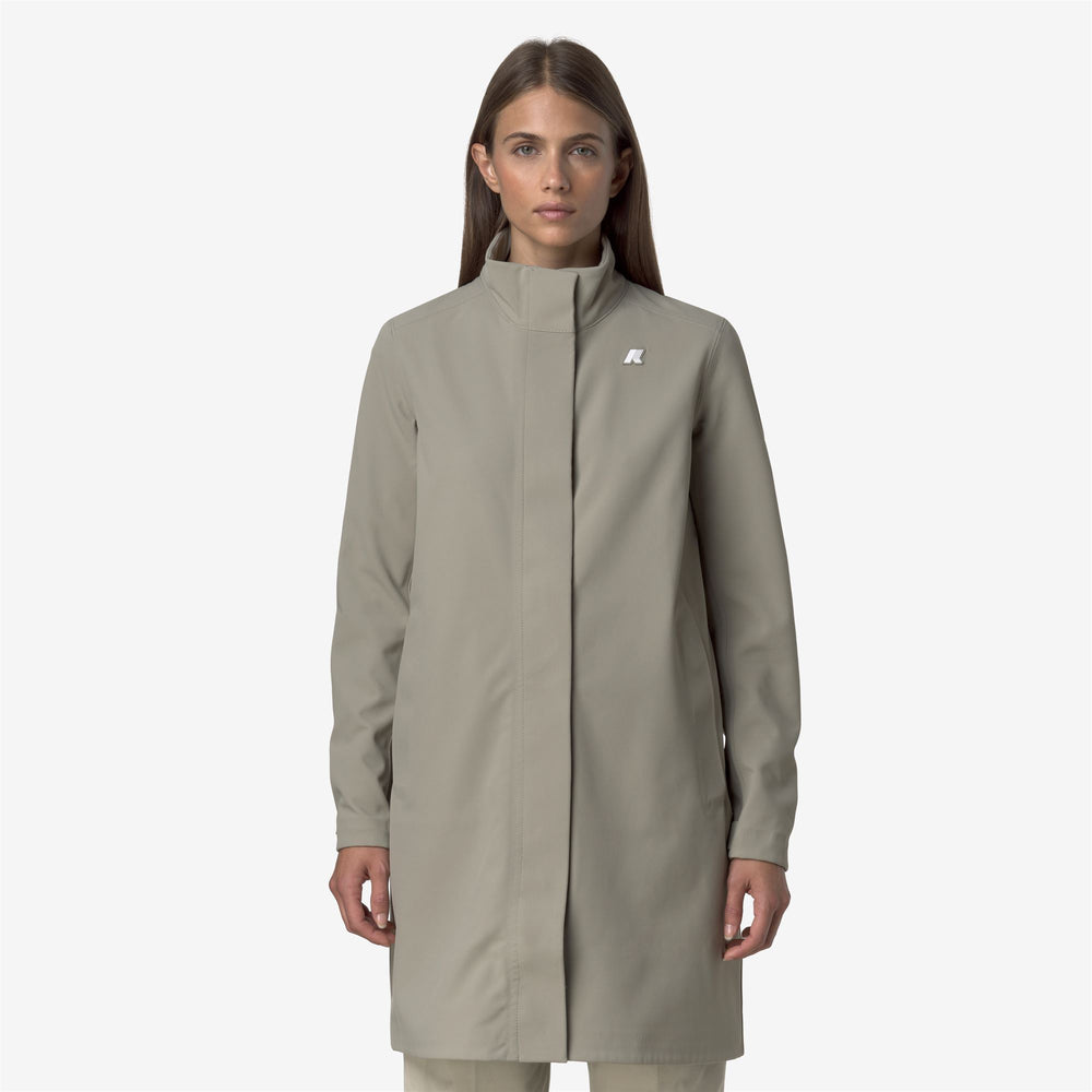 Green Women's 3/4 Length Waterproof Jacket 02