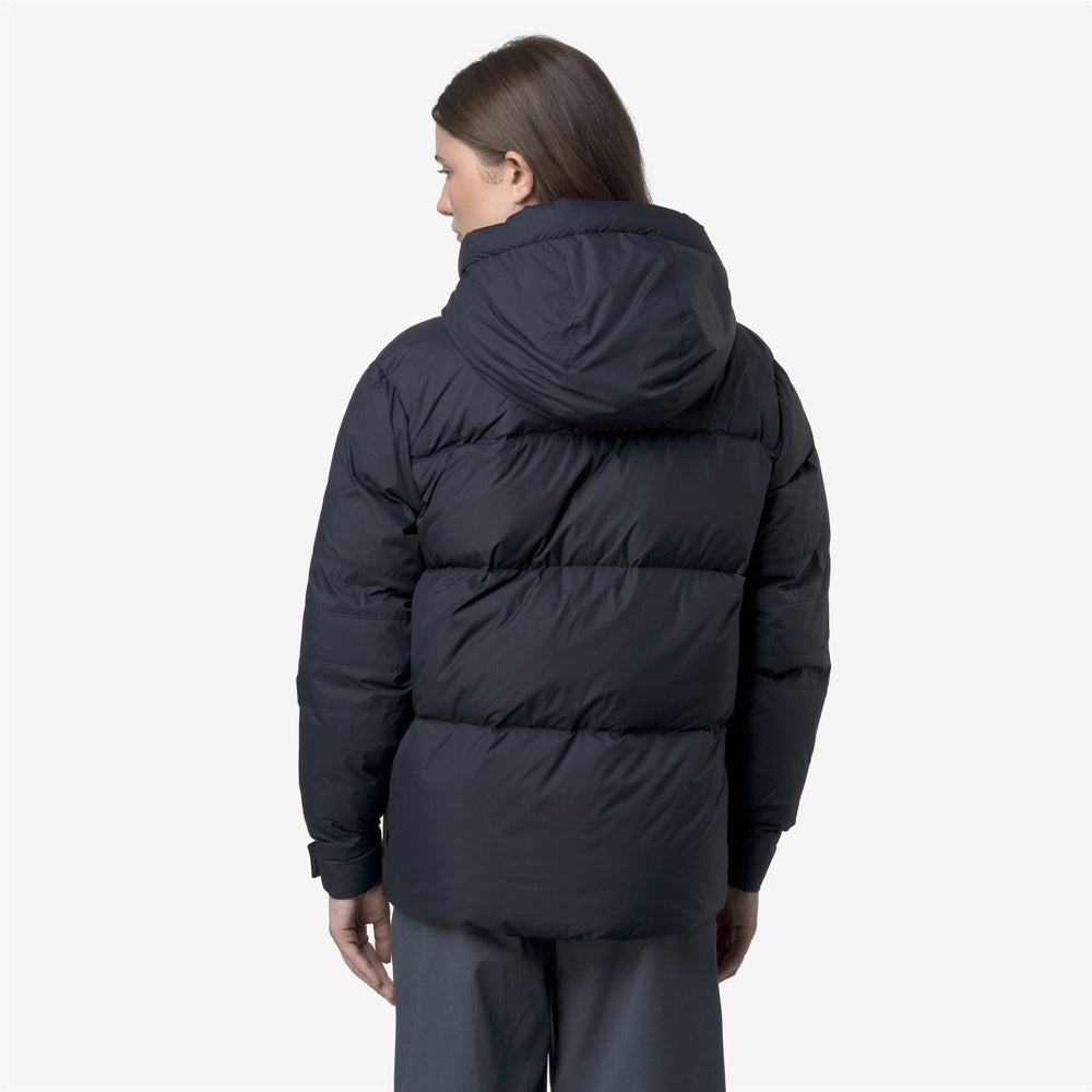 Blue Unisex Short Down Jacket for Cold Weather 02