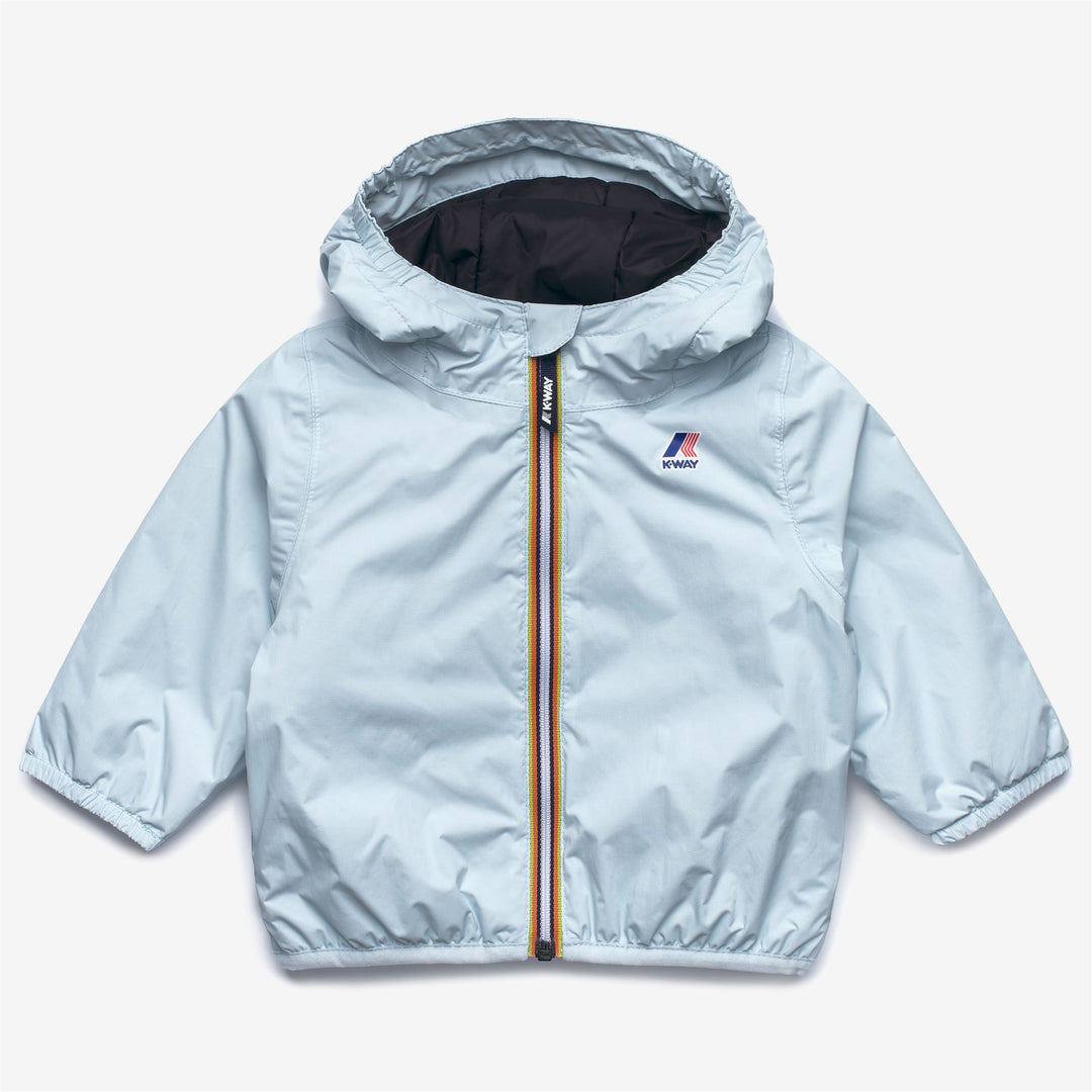 Chaqueta unisex azul para niños con acolchado impermeable 01