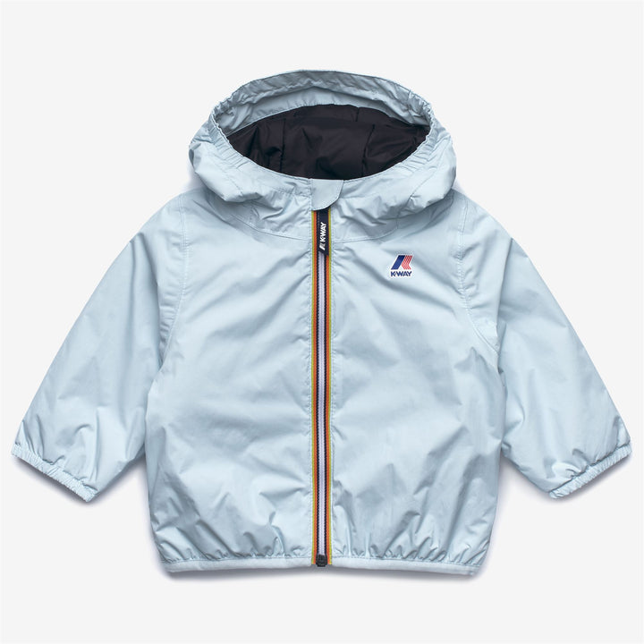 Chaqueta unisex azul para niños con acolchado impermeable 1