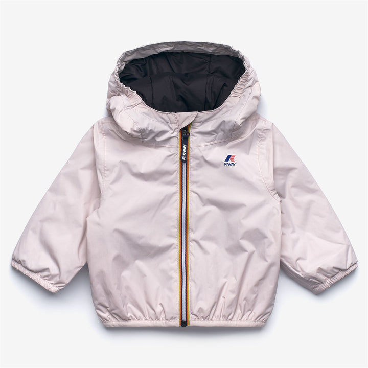 Chaqueta cálida unisex gris para niños con acolchado ligero 1