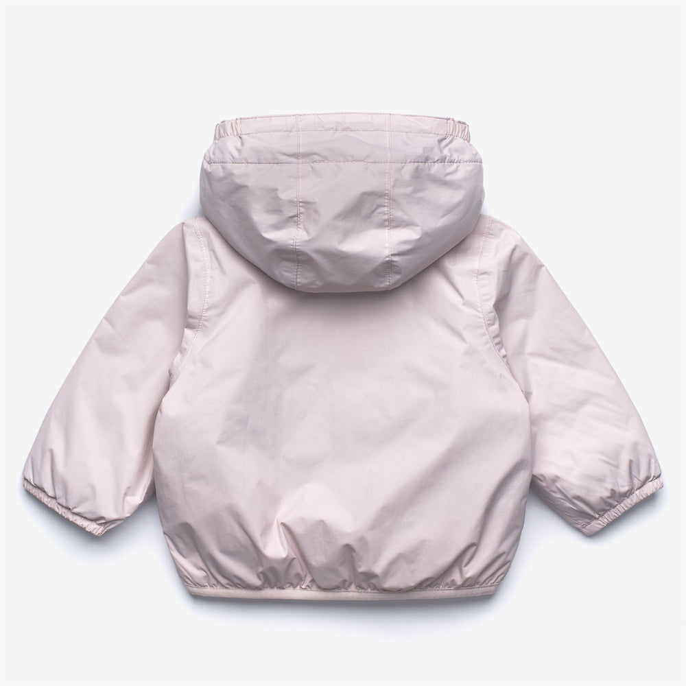 Chaqueta cálida unisex gris para niños con acolchado ligero 02