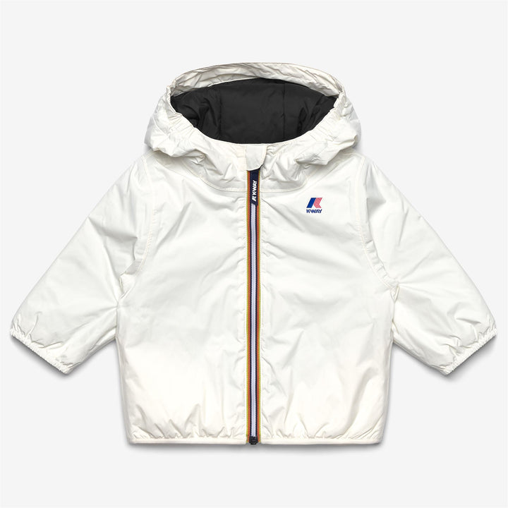 Chaqueta cálida unisex blanca para niños con acolchado sintético 1