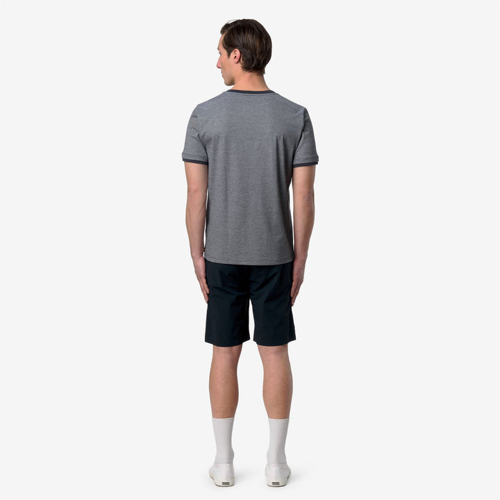 ODOM STRETCH CO STRIPES - T-ShirtsTop - T-Shirt - Uomo - BLUE-NATURAL STRIPES 5