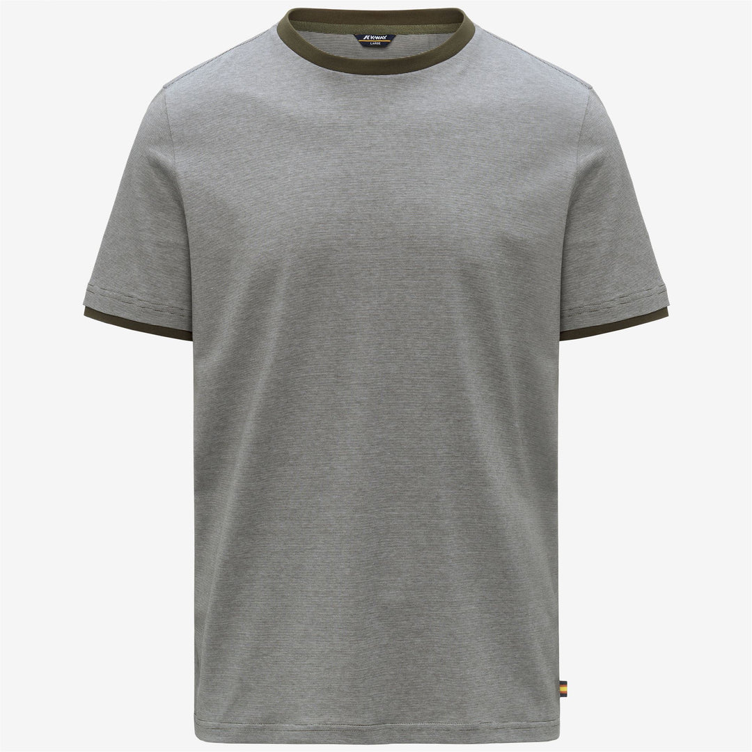 ODOM STRETCH CO STRIPES - T-ShirtsTop - T-Shirt - Uomo - GREEN-NATURAL STRIPES 01