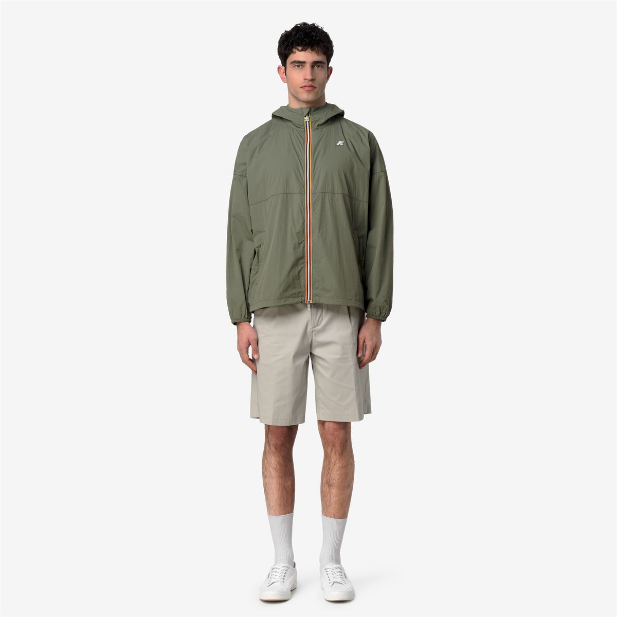 Jackets_Man_GAMALIEUL ULTRALIGHT AF_Short_Green Lichen - Commercial 4