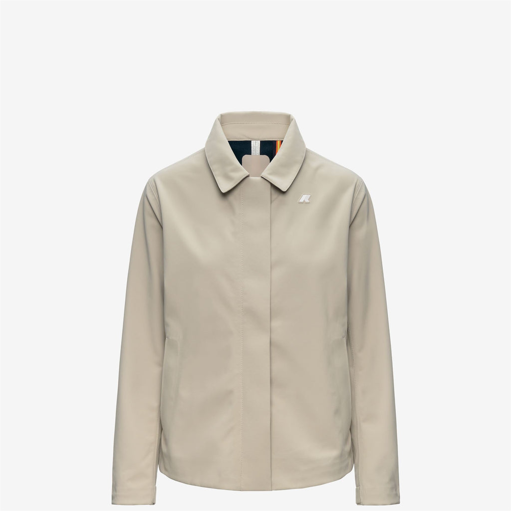 Jackets_Woman_BLEIZOU BONDED_Mid_Beige Cashmere - Blue Depth - Commercial 2