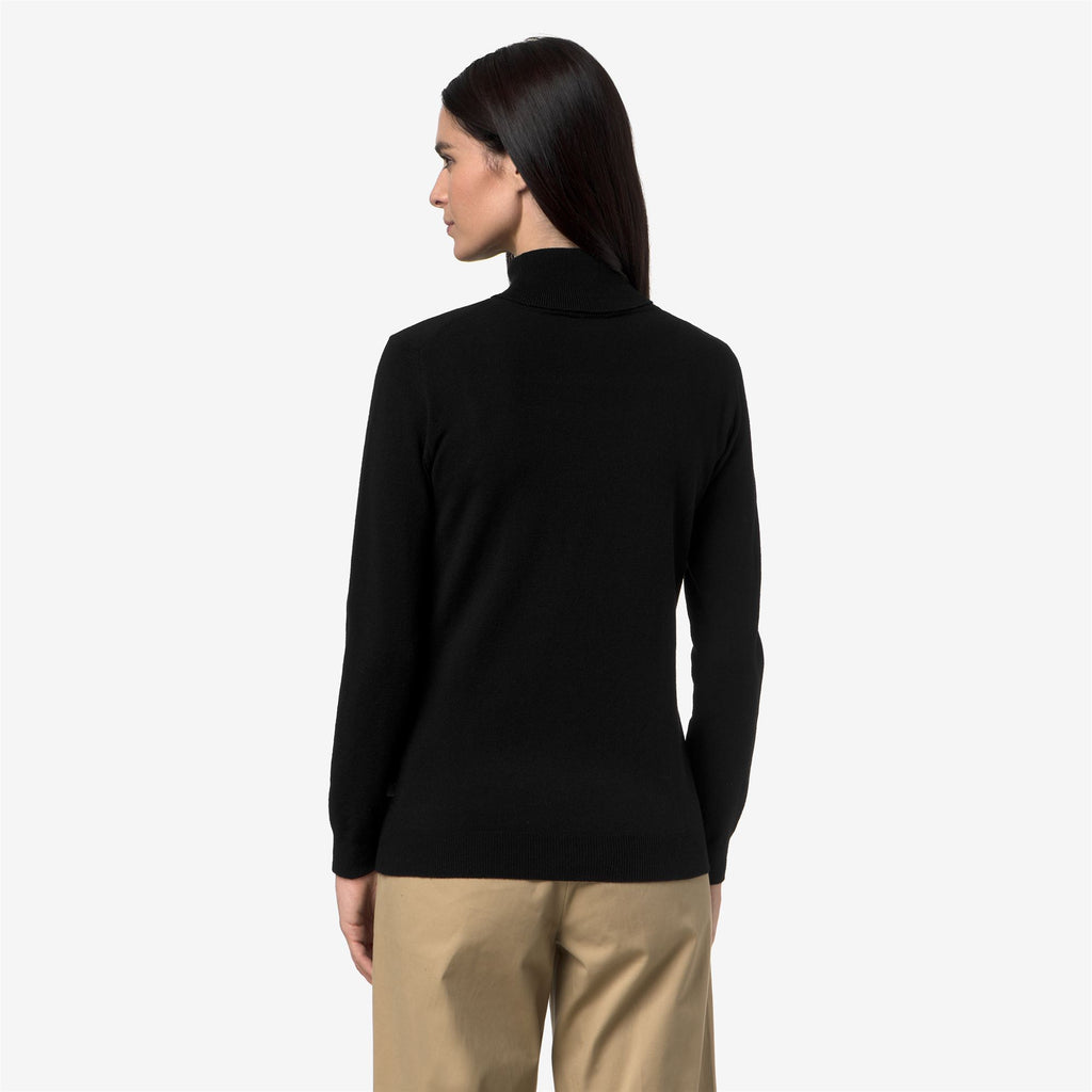 Knitwear_Woman_AMANE PLAIN MIX MERINO_Pull Over_Black Pure - Commercial 6