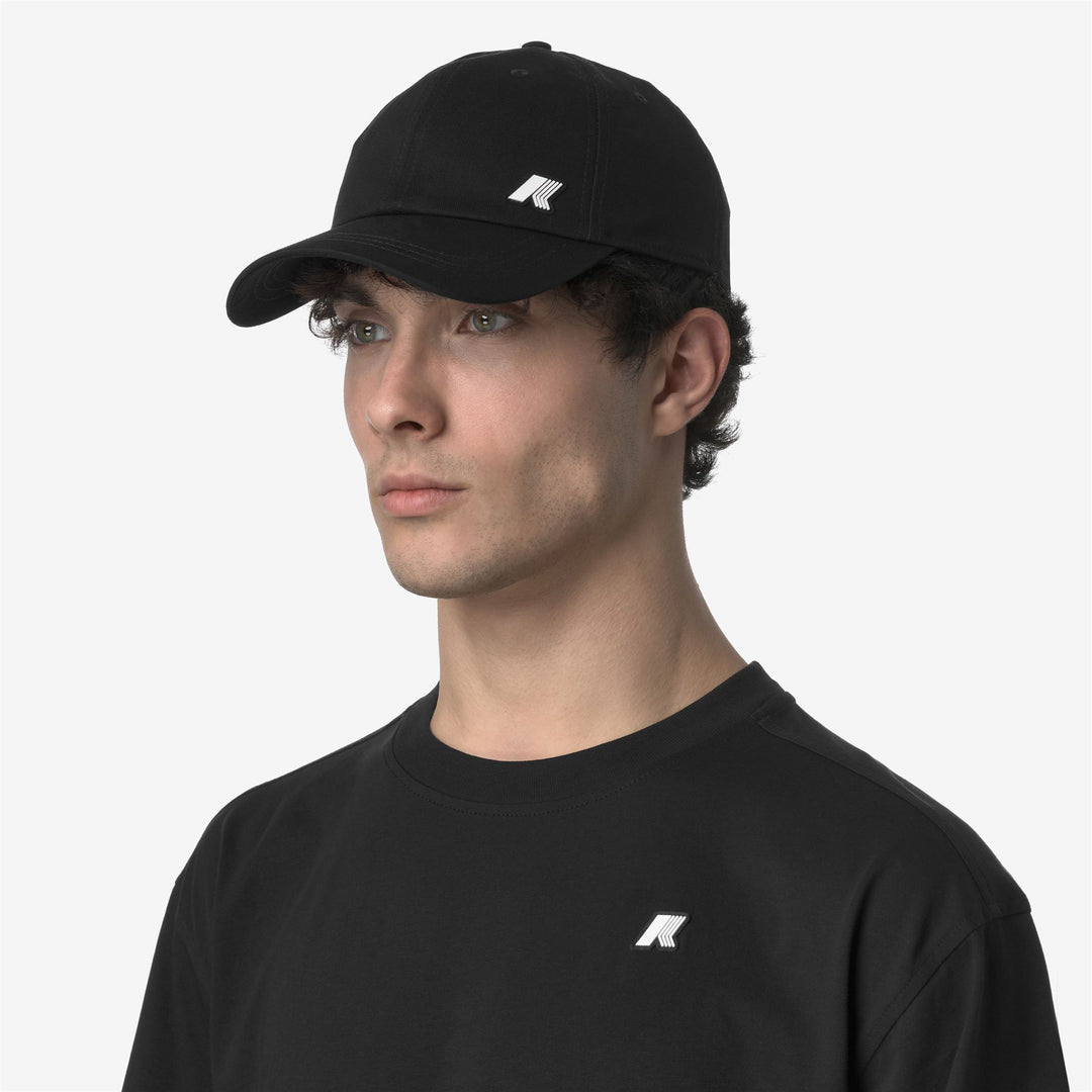 Black Grey Unisex Cotton Twill Baseball Cap with Adjustable Fit 01