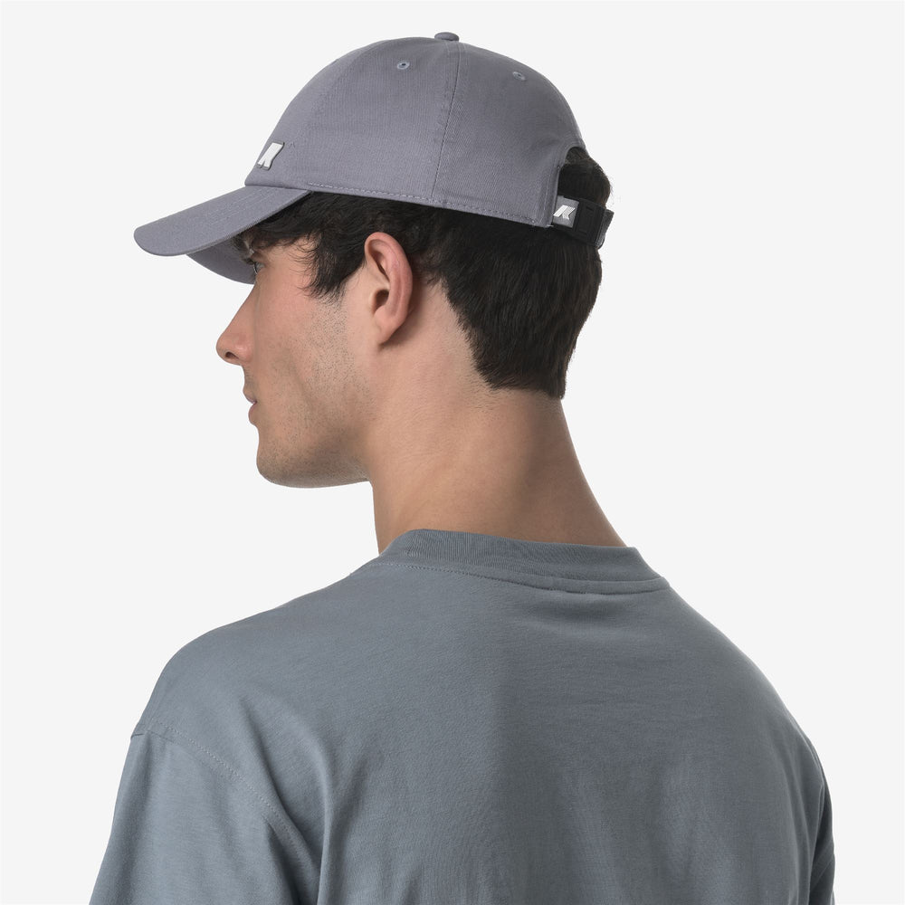 Grey Blue Unisex Cotton Twill Baseball Cap with Adjustable Fit 02