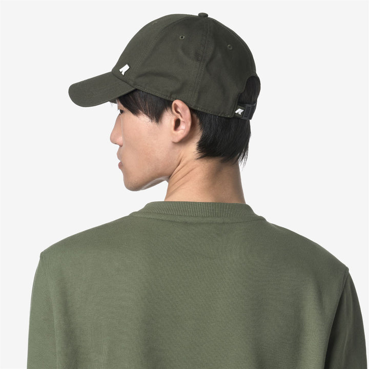 Gorra de béisbol unisex de algodón twill verde oscuro con ajuste ajustable 3