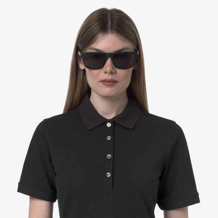 Gafas de sol deportivas rectangulares grises para mujer con logotipo K-Way 1