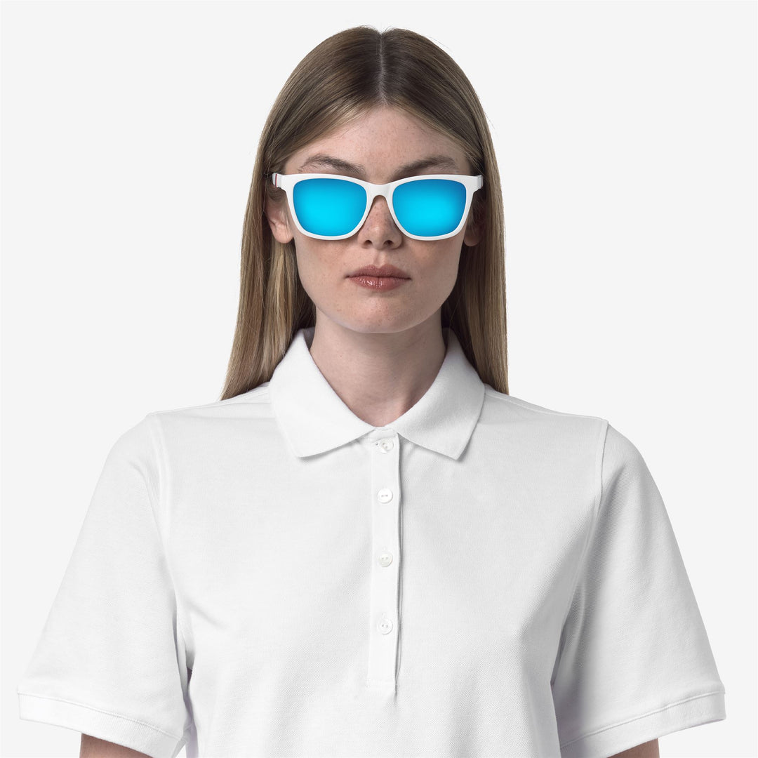 Blue Women's Sporty Rectangular Sunglasses 01