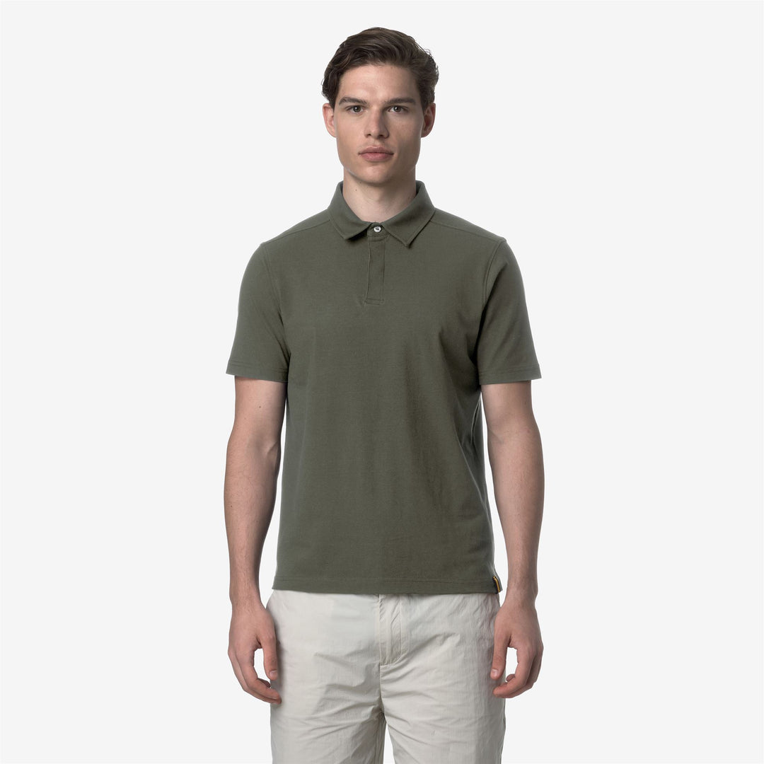 VINCELLE COTTON - Polo Shirts - Polo - Man - GREEN LICHEN main