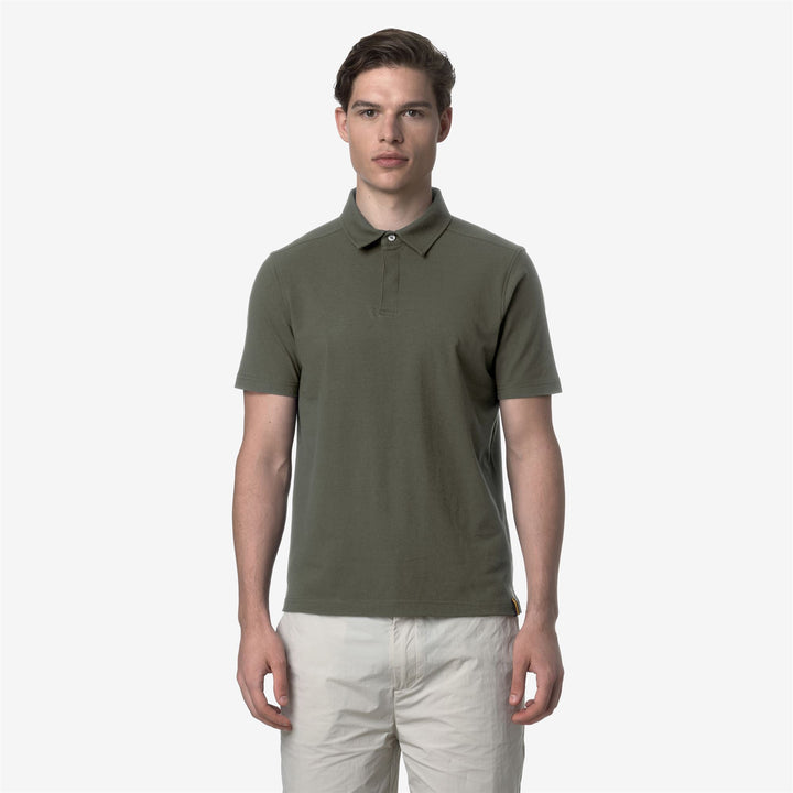 VINCELLE COTTON - Polo Shirts - Polo - Man - GREEN LICHEN 3