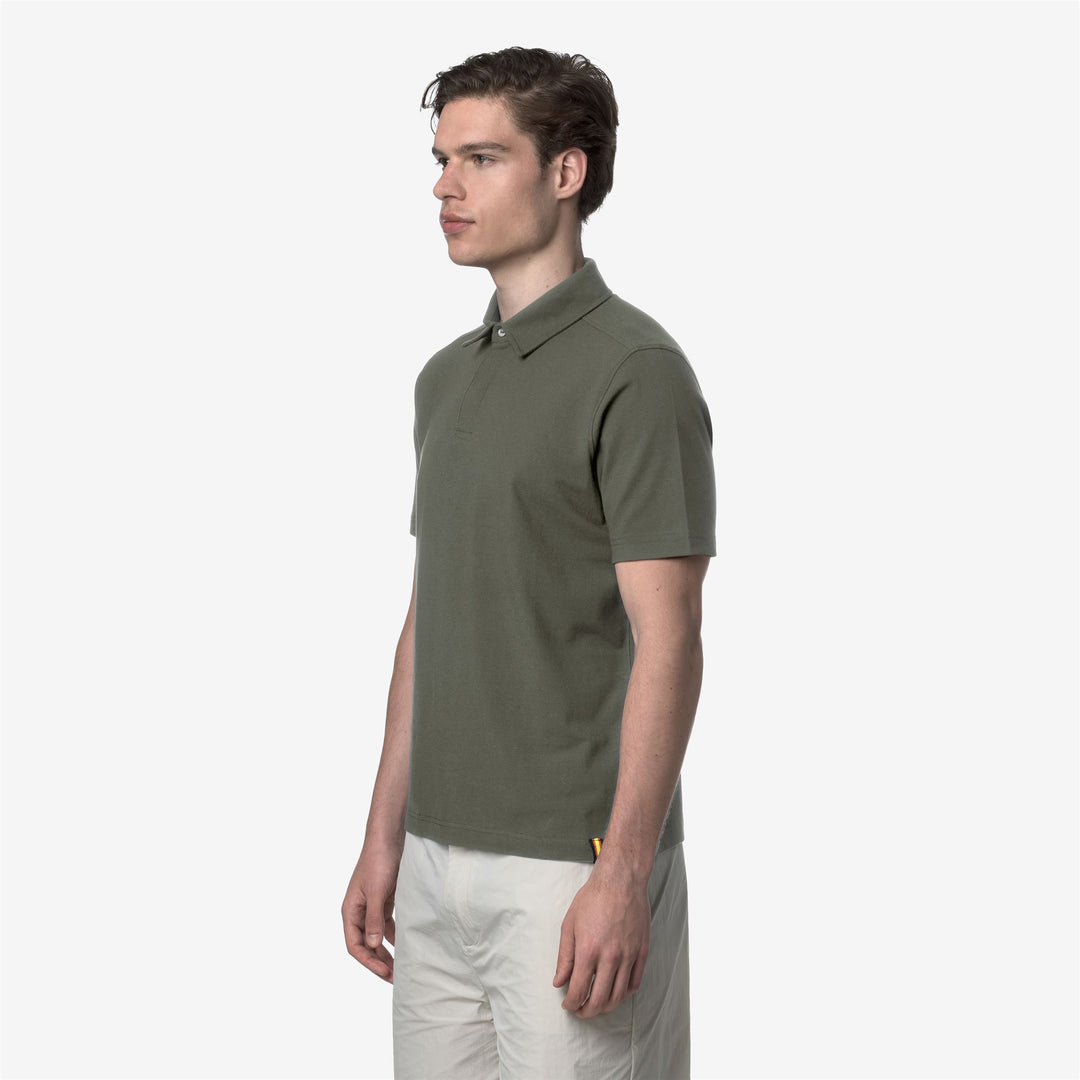 VINCELLE COTTON - Polo Shirts - Polo - Man - GREEN LICHEN main