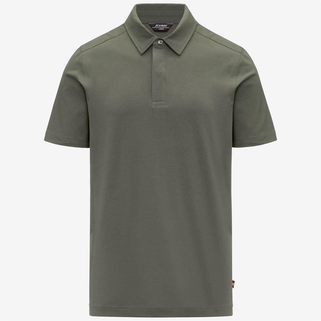 VINCELLE COTTON - Polo Shirts - Polo - Man - GREEN LICHEN 01