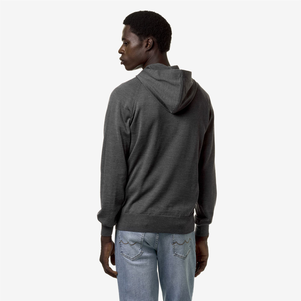 Knitwear_Man_Loki Merino_Pull Over_Grey Md Mel - Grey Md Steel - Commercial 6