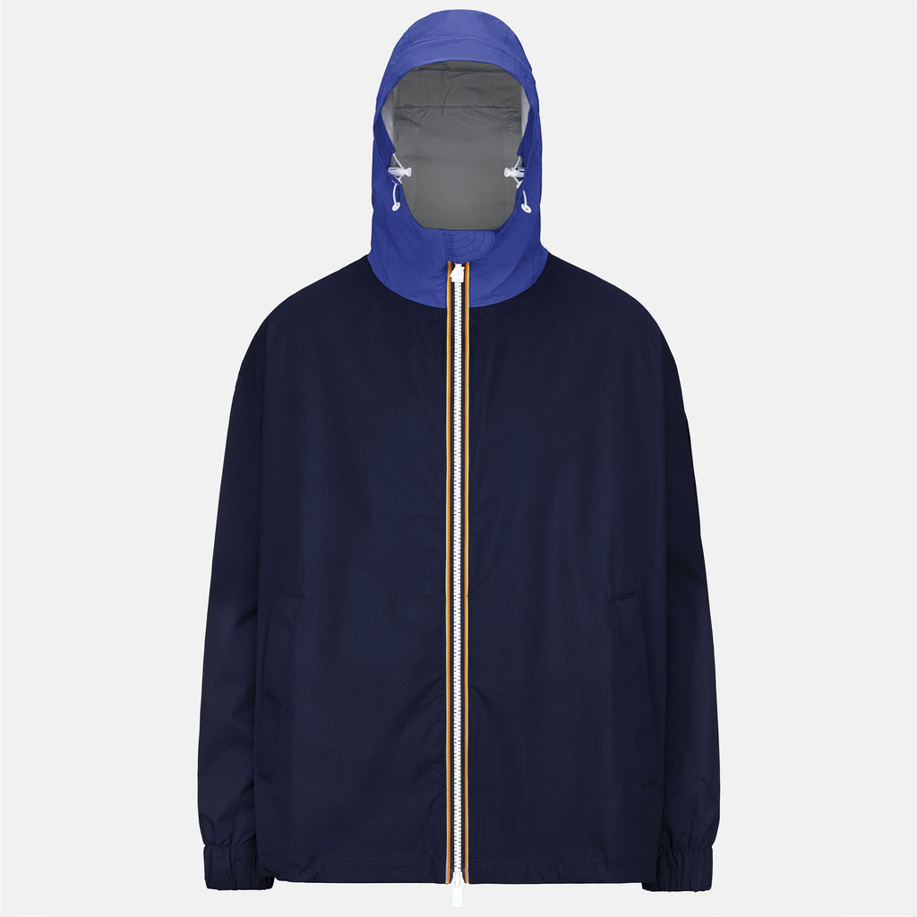 Jackets_UNISEX_CLAUDEL 2.1 AMIABLE SILVER_Mid_Blue Royal - Blue Print - Commercial 1