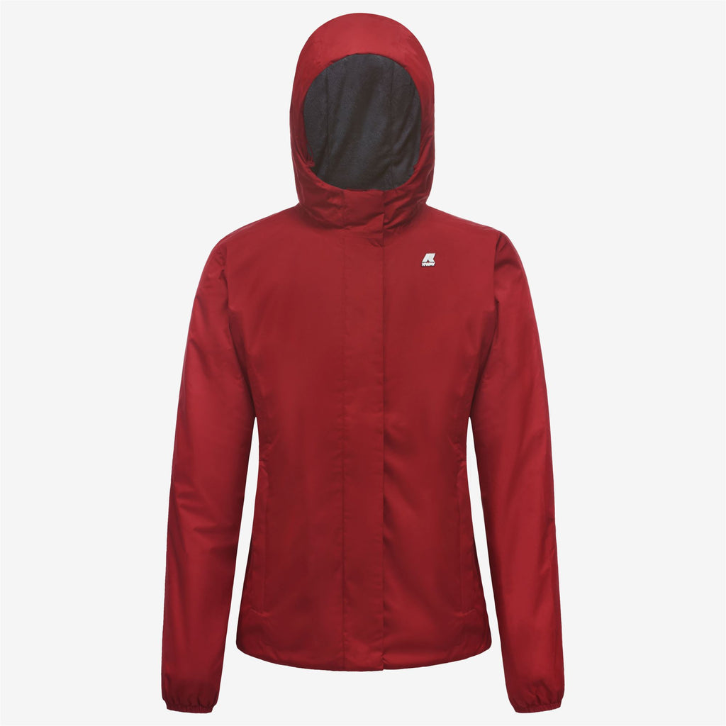 Jackets_Woman_LILY MICRO RIPSTOP MARMOTTA_Short_Red Dk Tomato - Blue Depth - Commercial 1