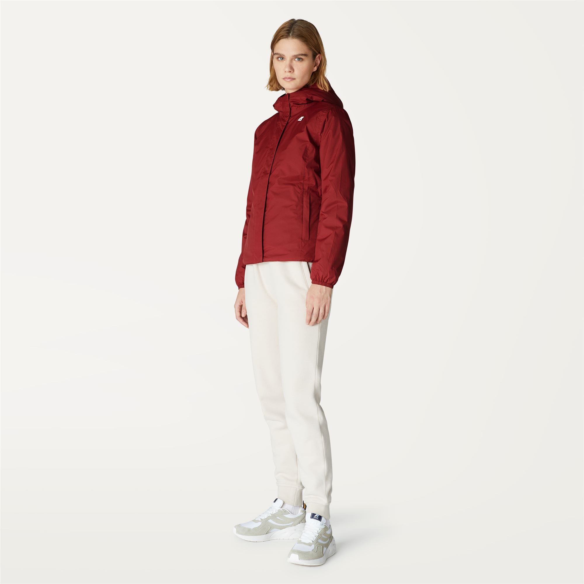 Jackets_Woman_LILY MICRO RIPSTOP MARMOTTA_Short_Red Dk Tomato - Blue Depth - Commercial 5