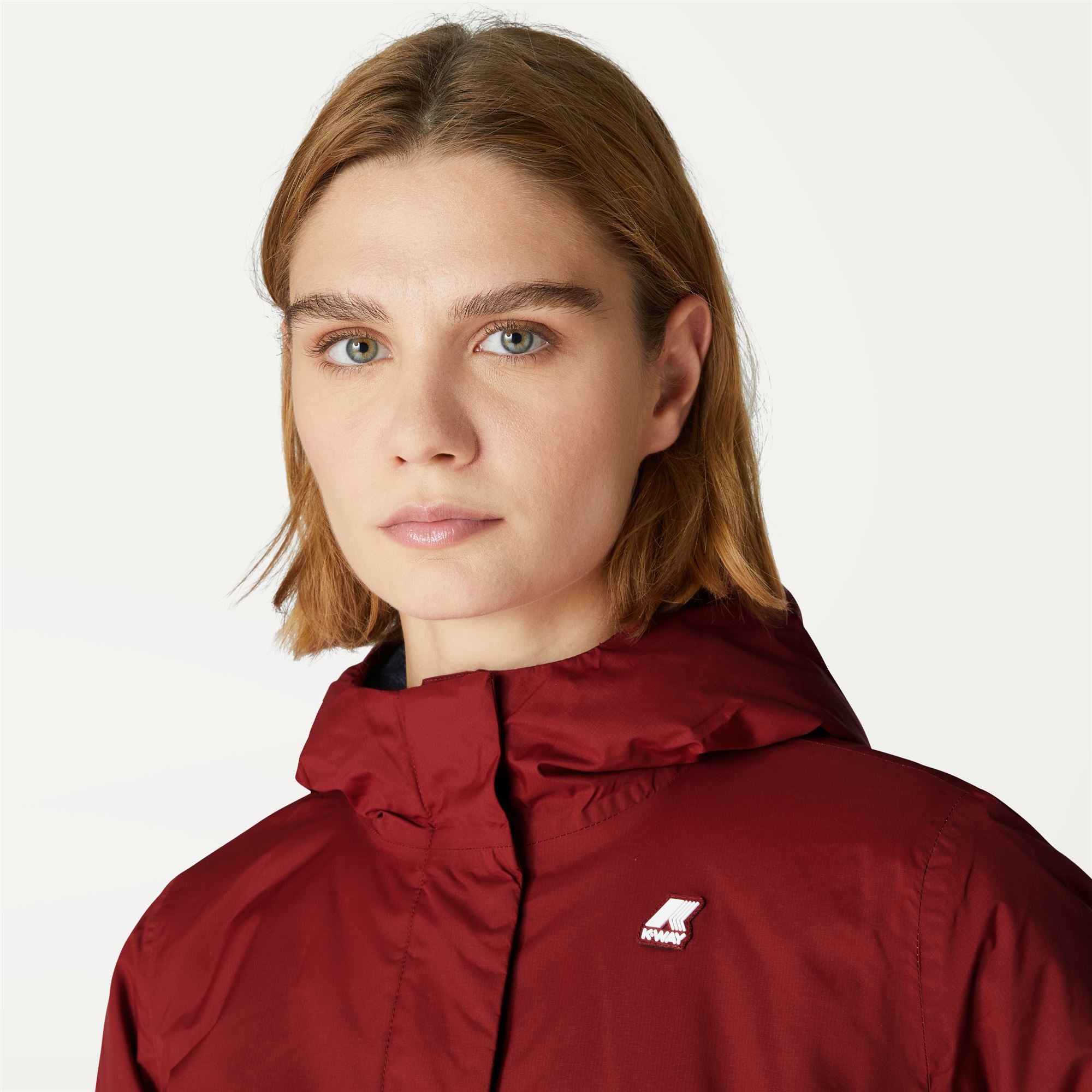 Jackets_Woman_LILY MICRO RIPSTOP MARMOTTA_Short_Red Dk Tomato - Blue Depth - Commercial 7