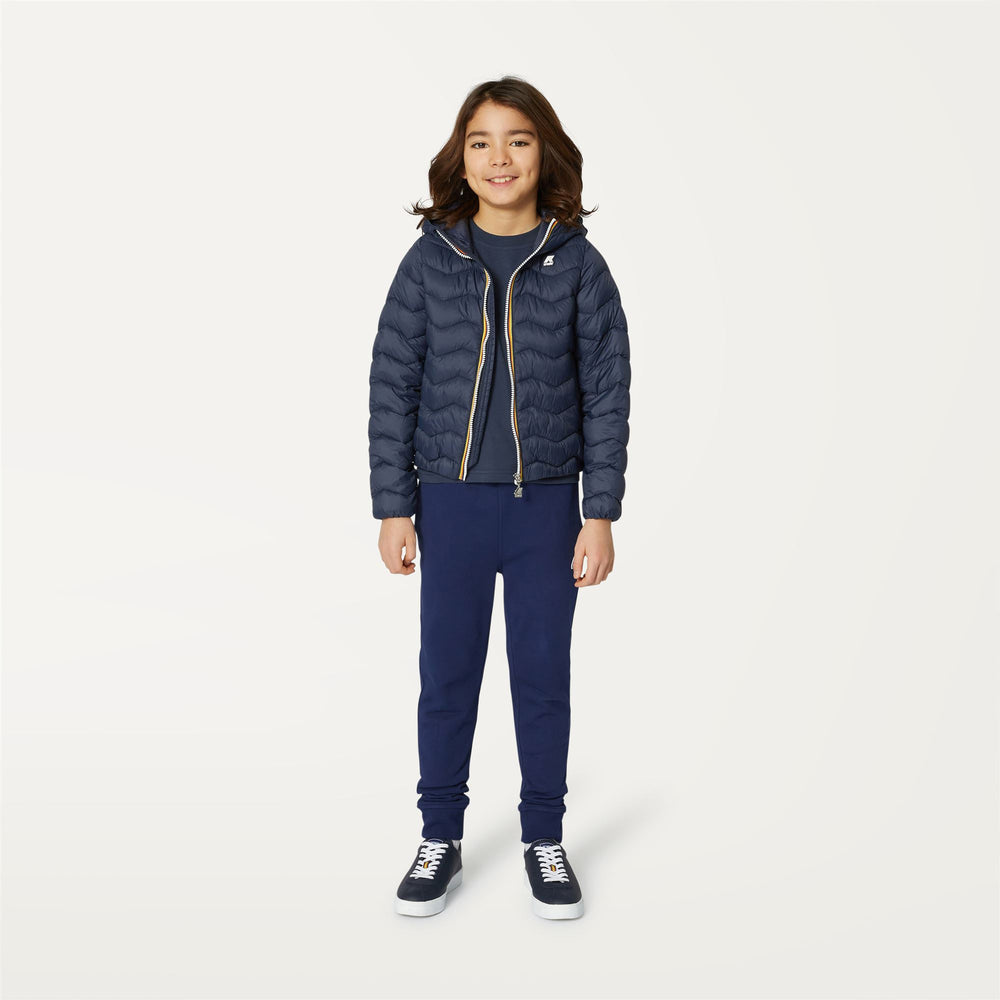 Blue Boy's Quilted Jacket with Eco-Friendly Insulation 02