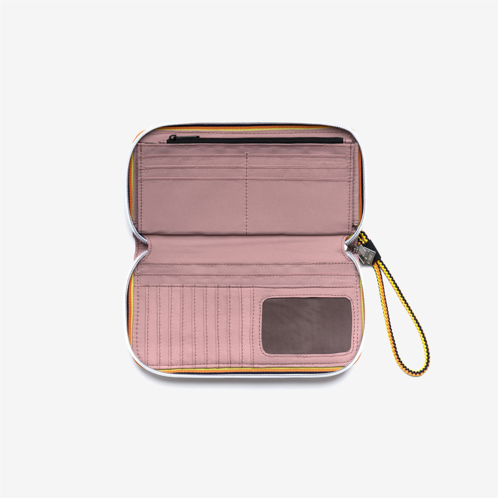 Pink unisex waterproof zip-around wallet with card slots 02