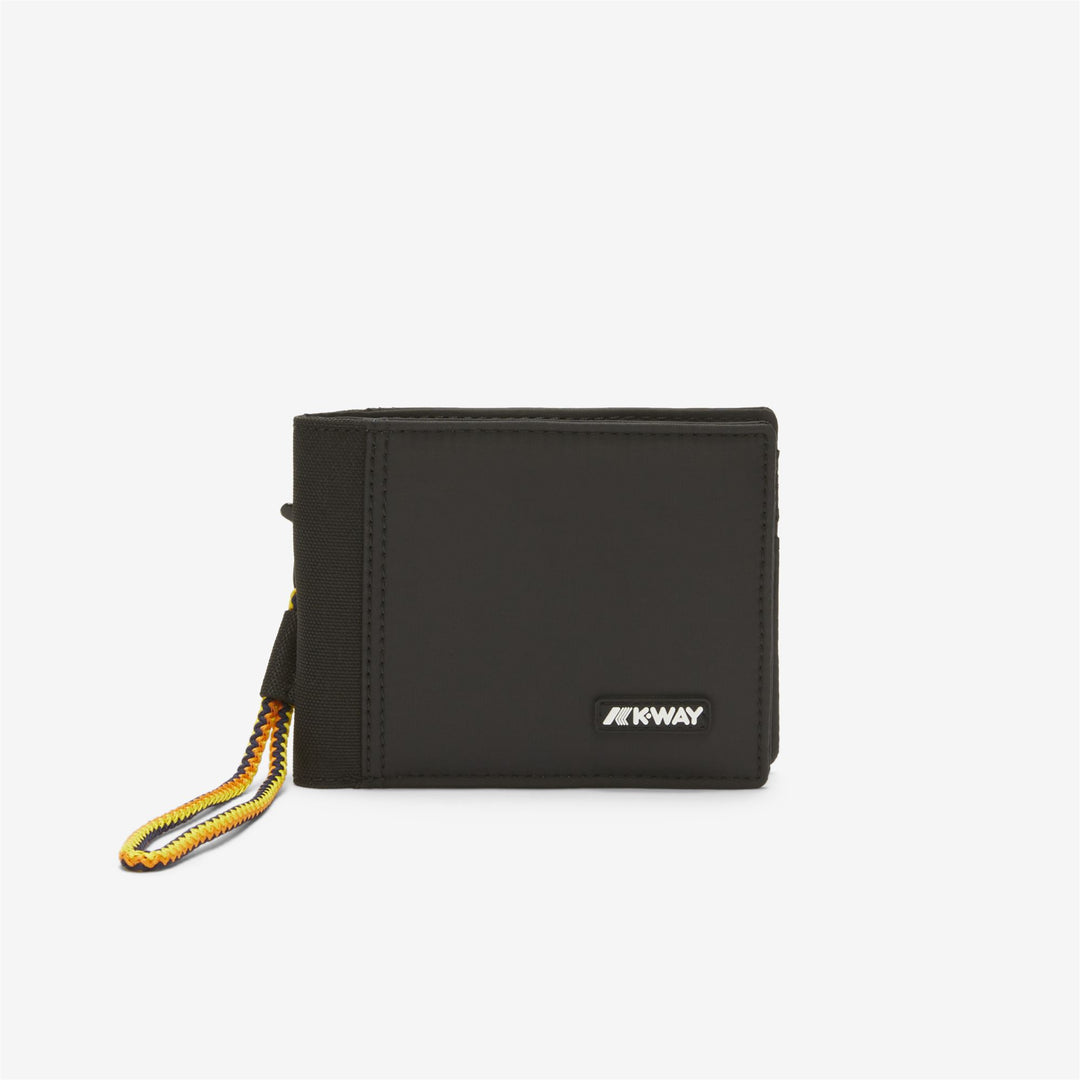 Black Grey Unisex Waterproof Bifold Wallet with Carabiner Hook 01