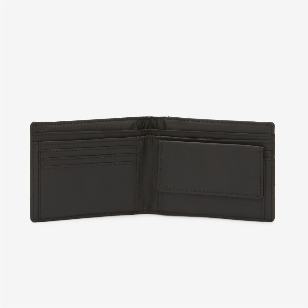 Black Grey Unisex Waterproof Bifold Wallet with Carabiner Hook 02