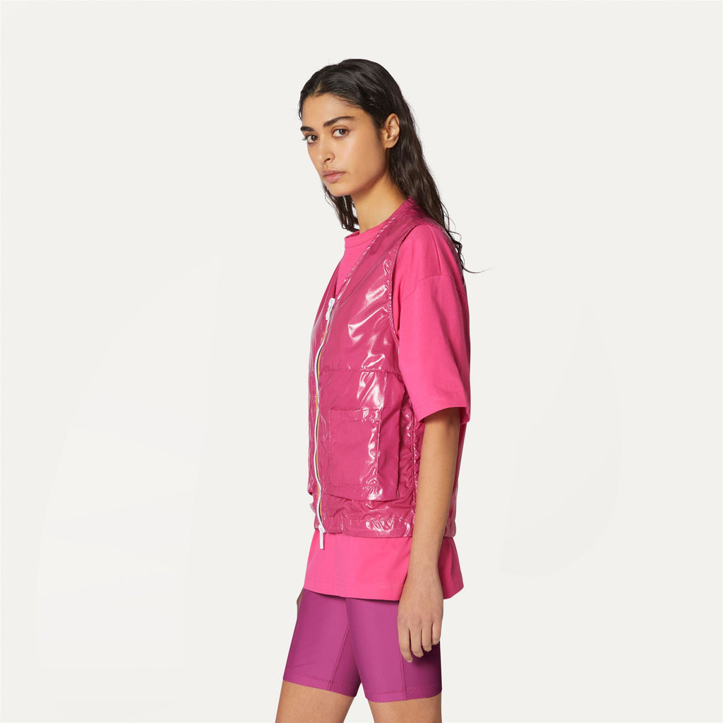 Jackets_UNISEX_BARNEL LIGHT GLASS RIPSTOP_Vest_Pink Peacock - Commercial 5