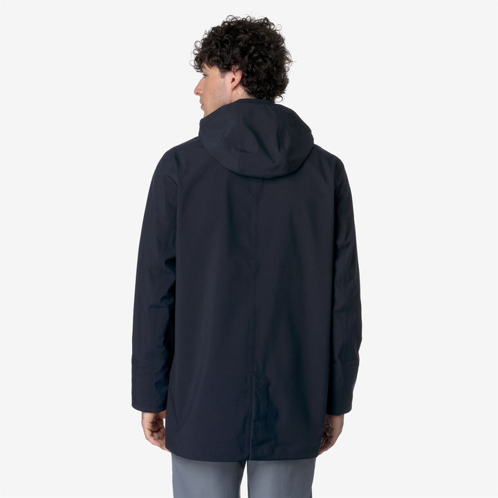 Blue Depth Men's Warm Mid Jacket with Detachable Hood 6