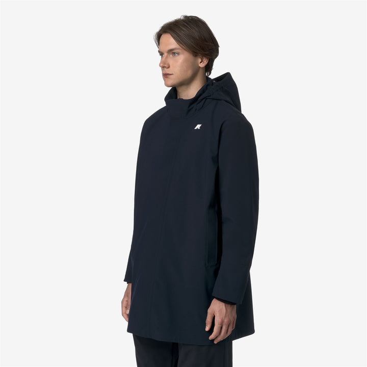 Chaqueta Térmica Azul Profundo para Hombre con Capucha Desmontable 5