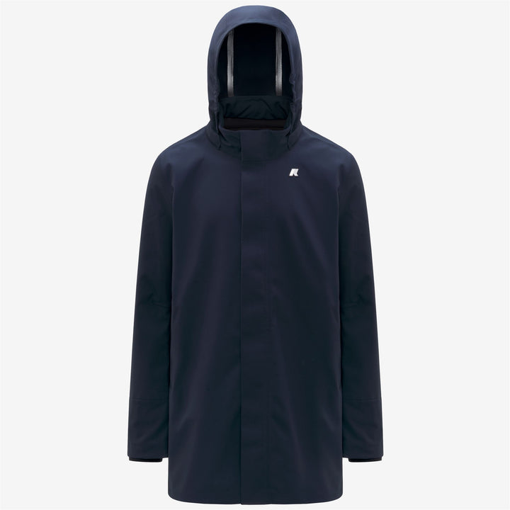 Chaqueta Térmica Azul Profundo para Hombre con Capucha Desmontable 1