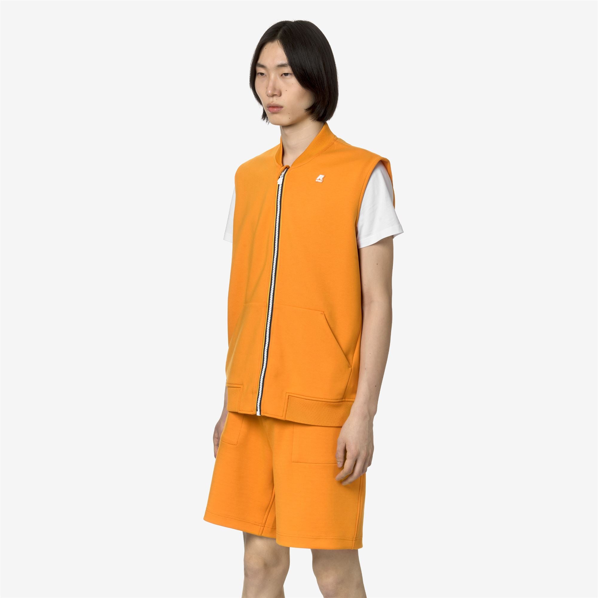 Fleece_Man_SANDOR LIGHT SPACER_Vest_Orange Md - Commercial 5